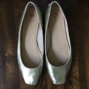Kate Spade Gold Flats